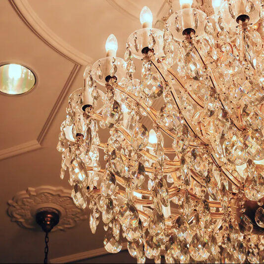 Classic crystal chandelier