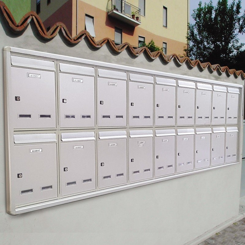 Cassette Postali Condominiali Incassate a Muro - Cataloghi - Alubox