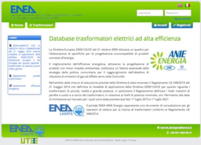 Online il nuovo portale sull’efficienza energetica dei trasformatori elettrici