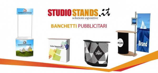 Studio Stands: pratici banchetti pubblicitari per stand espositivi