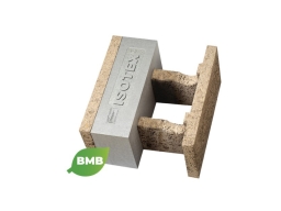 Blocchi cassero in legno cemento Isotex - HDIII 44/17 con inserto isolante Neopor BMBcert di BASF