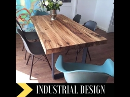 Tavolo in legno naturale di castagno da sala 6 posti