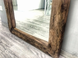 Specchio in legno di Castagno antico
