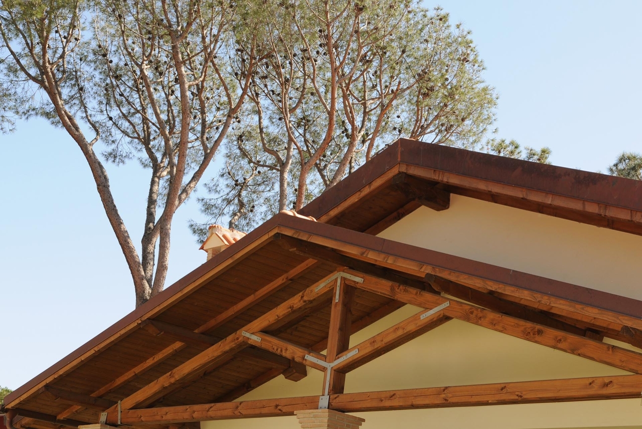 Il tetto in legno di castagno