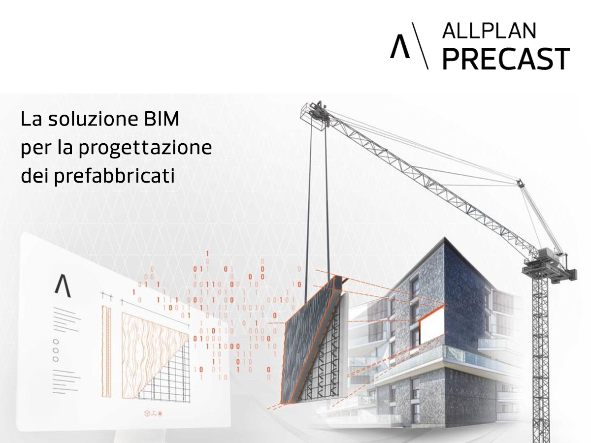 Precast - Allplan Precast consente una progettazione altamente automatizzata e precisa di elementi strutturali, pareti e solai prefabbricati.