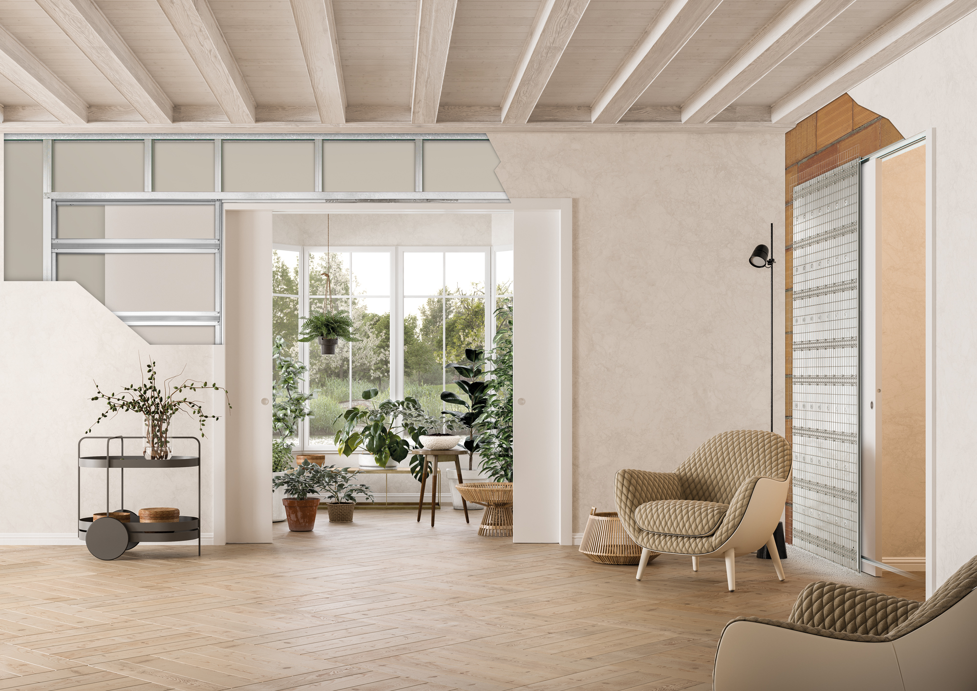 Porte a scomparsa con stipiti per ECLISSE - Classic Collection - immagine 3