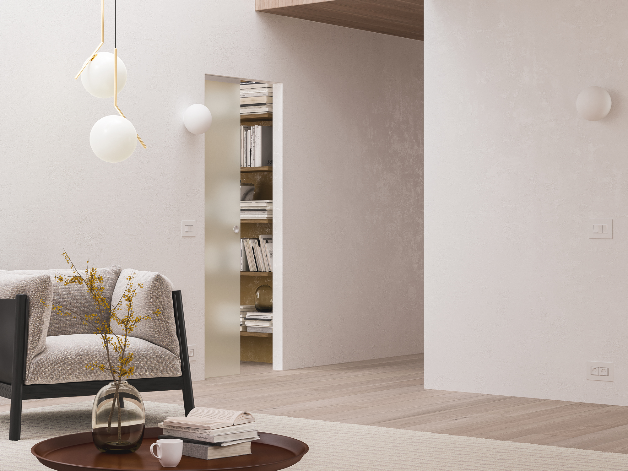 Porte a scomparsa con punti luce - immagine 10