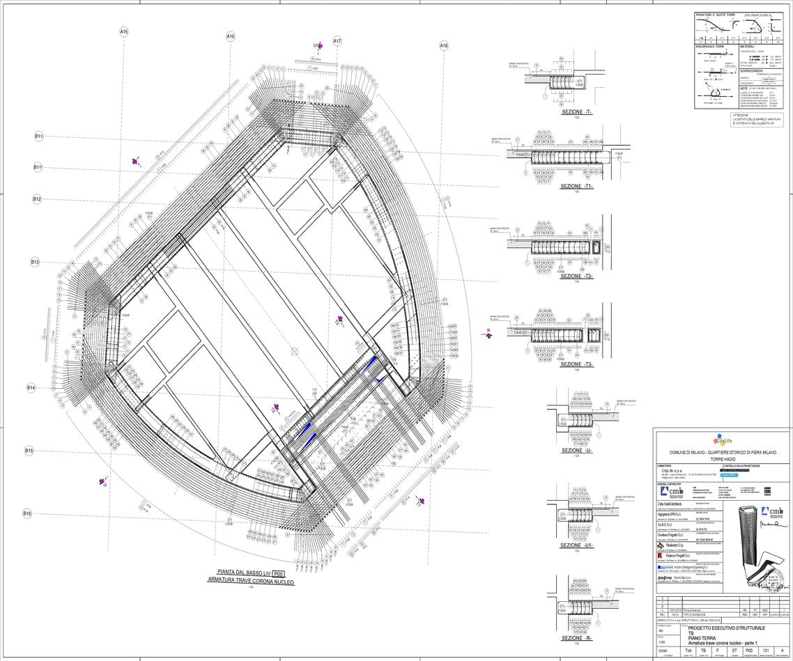 Grattacielo Zaha Hadid pianta