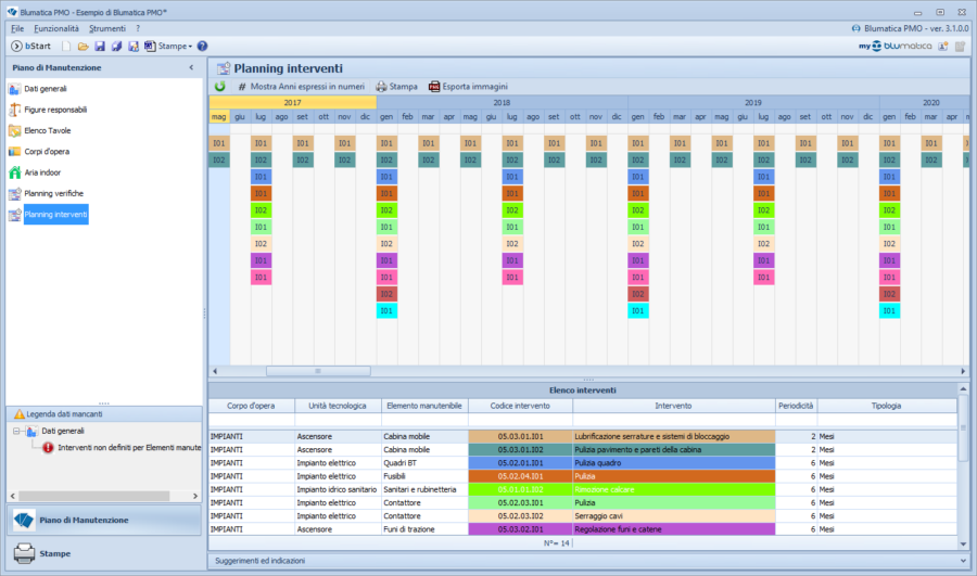 Calendario-interventi