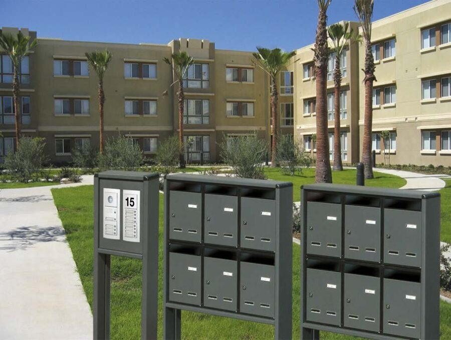 freestanding-mailbox-sets-with-thin-depth
