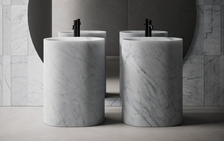 NEBULA E BREEZE: i nuovi lavabi freestanding che celebrano l’unicità della materia naturale