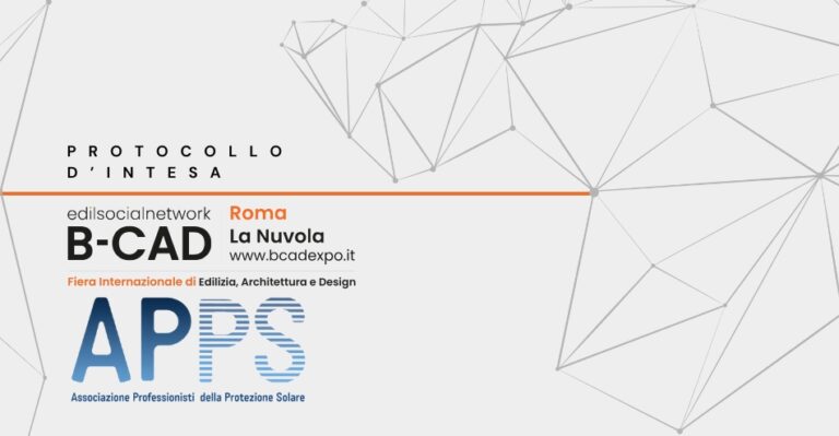 B-CAD e APPS: siglato protocollo a sostegno dei professionisti della protezione solare