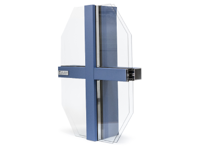 Facciata a montanti e traversi WICTEC 50 - Allu.tan