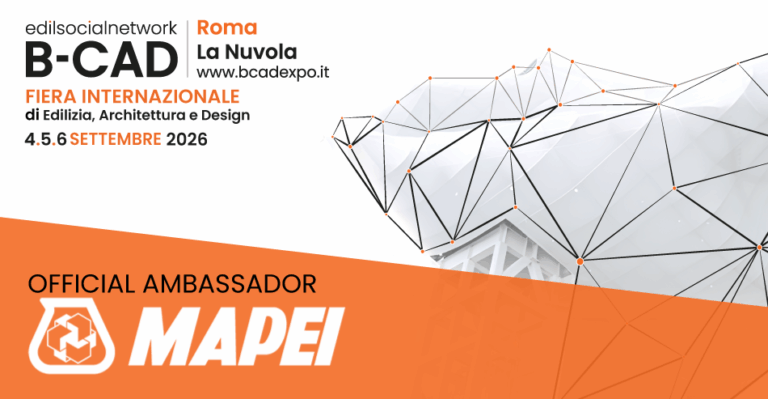MAPEI Ambassador a B-CAD 2026: innovazione tecnica, durabilità e sostenibilità al centro del confronto sul futuro del costruire
