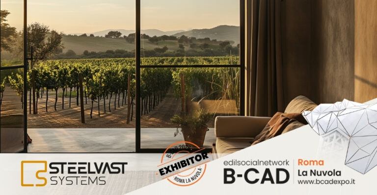 SteelVast Systems a B-CAD 2026: il serramento in acciaio tra design, tecnologia e versatilità Made in Italy