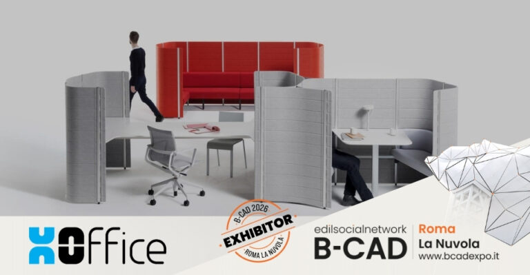 XOffice presenta a B-CAD 2026 la sua visione degli ambienti di lavoro contemporanei