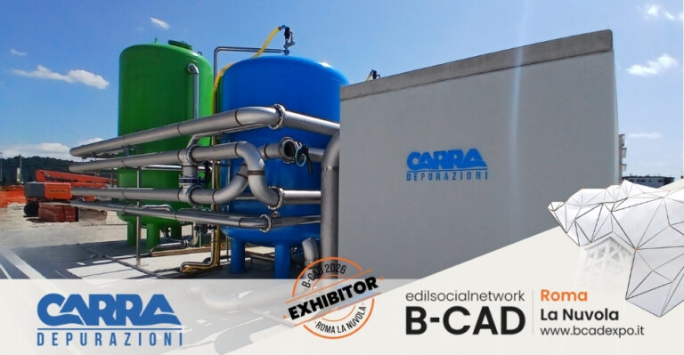 CARRA Depurazioni a B-CAD Expo 2026: tecnologie sostenibili per il trattamento e la gestione delle acque