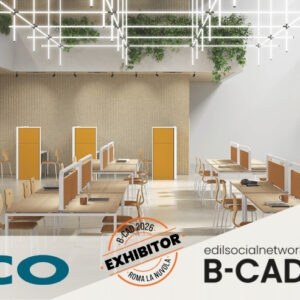 Meco a B-CAD 2026: arredi e spazi di lavoro pensati per le persone