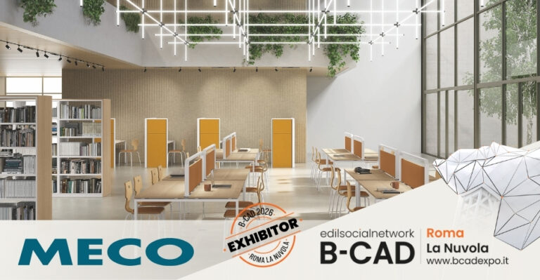 Meco a B-CAD 2026: arredi e spazi di lavoro pensati per le persone