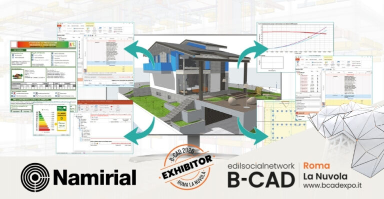 Namirial a B-CAD Expo 2026: la digitalizzazione dell’edilizia inizia da qui