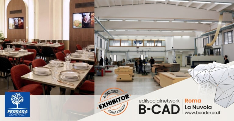 Ferrara Contract presenta a B-CAD Expo 2026 soluzioni d’arredo su misura per il settore contract