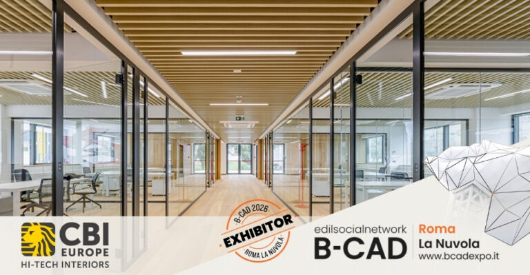 CBI Europe presenta a B-CAD Expo 2026 sistemi hi-tech per gli interni dell’architettura contemporanea