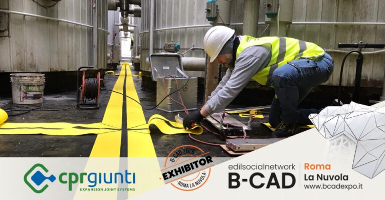 CPR Giunti presenta a B-CAD Expo 2026 soluzioni avanzate per giunti strutturali e pavimentazioni in calcestruzzo
