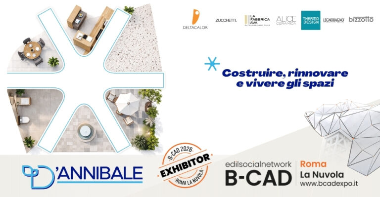 D’Annibale porta a B-CAD Expo 2026 materiali, design e i migliori brand per l’edilizia e l’interior