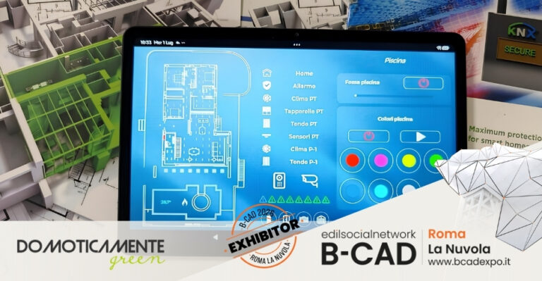DomoticamenteGreen presenta a B-CAD Expo 2026 un ecosistema integrato per la Building Automation sostenibil