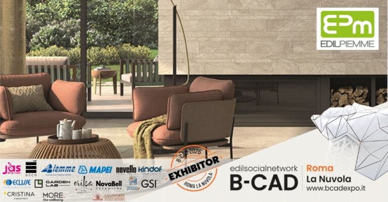 EdilPiemme protagonista a B-CAD 2026: esperienza, innovazione e design per l’edilizia contemporanea