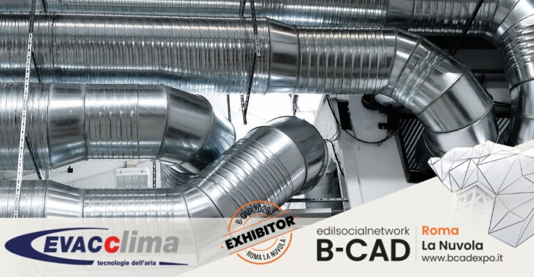 EVACCLIMA a B-CAD Expo 2026 con tecnologie innovative per la ventilazione, la climatizzazione e la qualità dell’aria