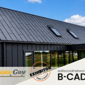 Fibrotubi presenta a B-CAD Expo 2026 Fibrograf e Solargraf, la copertura metallica con energia integrata