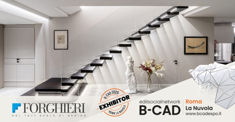 Forghieri Scale a B-CAD Expo 2026 con soluzioni personalizzate per scale e sistemi di collegamento