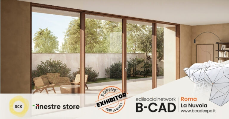 SCK Finestre Store porta a B-CAD Expo 2026 innovazione, design ed efficienza per il mondo del serramento