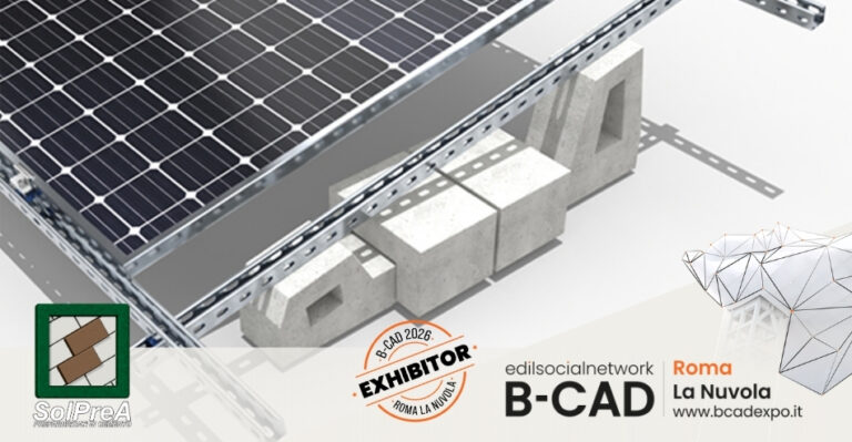 Sol.Pre.A. presenta a B-CAD Expo 2026 soluzioni in calcestruzzo per l’edilizia e il fotovoltaico