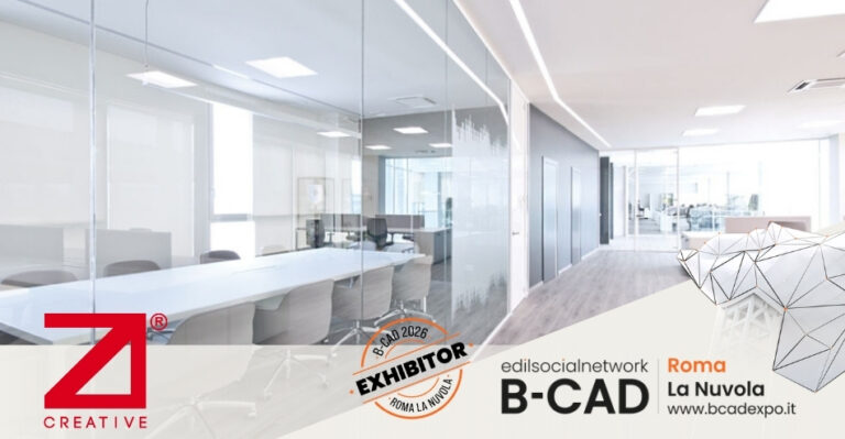 ZI Creative presenta a B-CAD Expo 2026 pareti divisorie e soluzioni d’arredo per uffici dal design contemporaneo