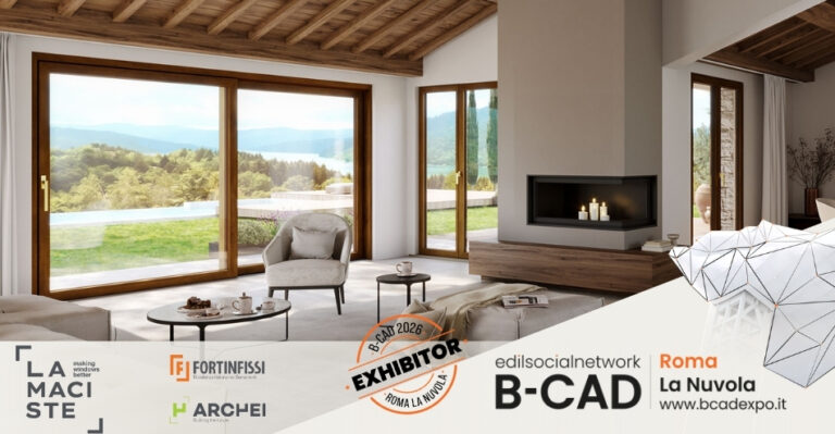 Lamaciste presenta a B-CAD Expo 2026 i serramenti tra innovazione, design ed efficienza energetica