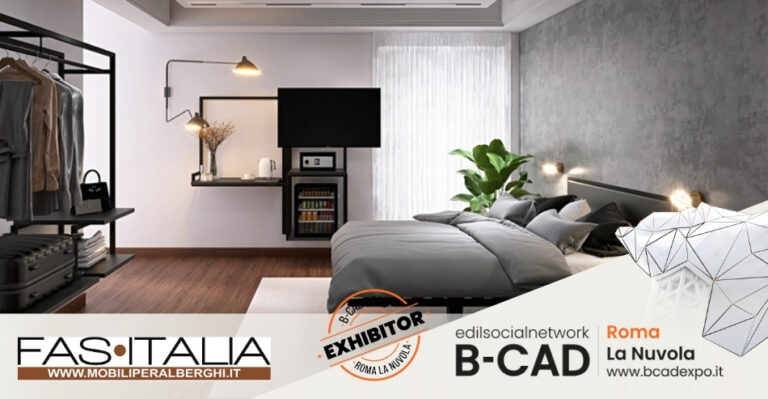 Fas Italia presenta a B-CAD Expo 2026 soluzioni integrate per l’arredo e le forniture del settore hospitality
