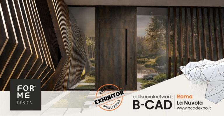 ForMe Design presenta a B-CAD Expo 2026 sistemi in alluminio per l’architettura contemporanea