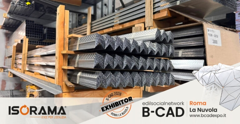 Isorama presenta a B-CAD Expo 2026 sistemi a secco, protezione passiva al fuoco e soluzioni per l’edilizia professionale