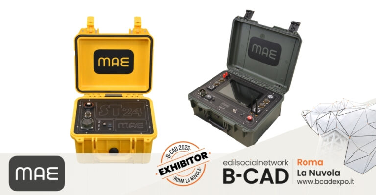 MAE Advanced Geophysics Instruments presenta a B-CAD Expo 2026 tecnologie avanzate per le indagini geofisiche e la diagnostica strutturale