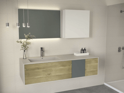 Rounded60 integrato per top base lavabo - Acquapazza
